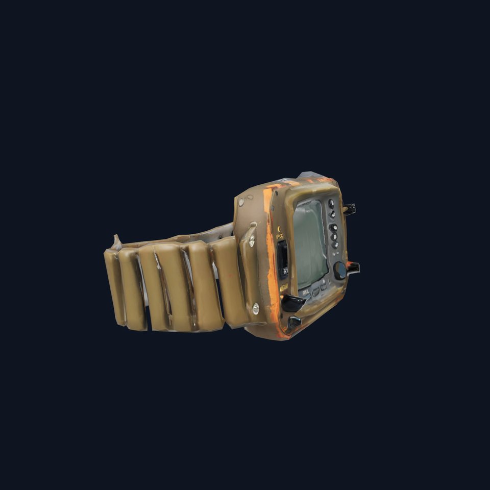 Retro Digital Watch Model Pack with Monitor Integration